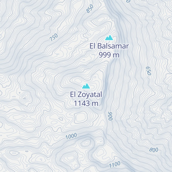 Map of El Zoyatal