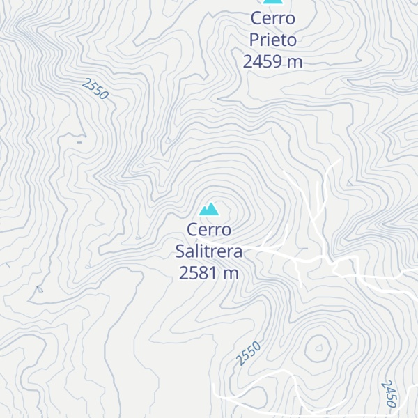Map of Cerro Salitrera