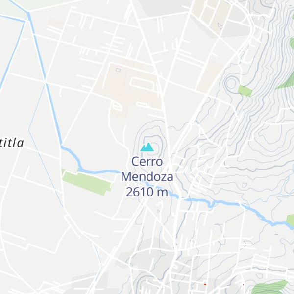 Map of Cerro Mendoza