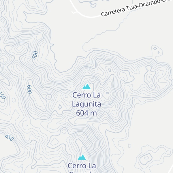 Map of Cerro La Lagunita