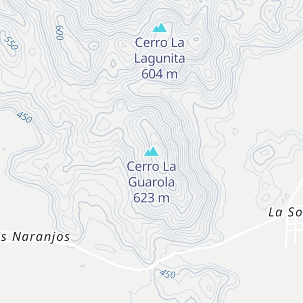 Map of Cerro La Guarola