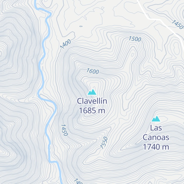 Map of Clavellín