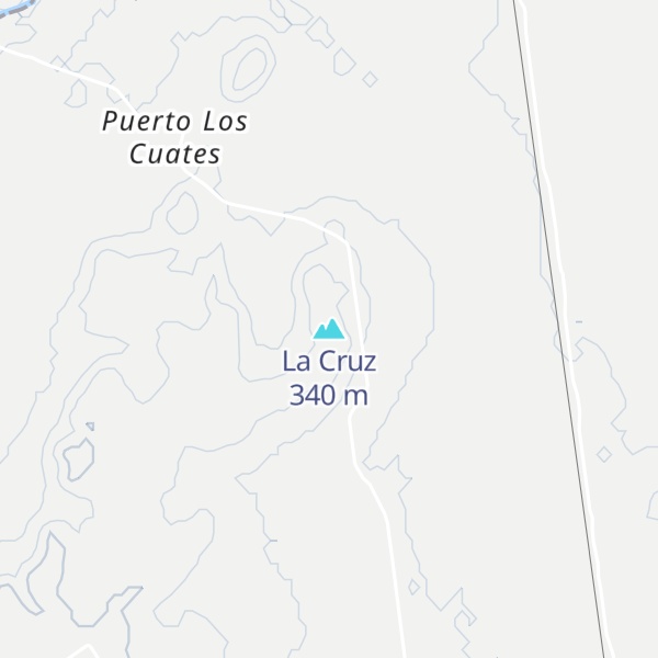 Map of La Cruz