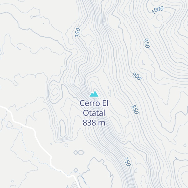Map of Cerro El Otatal