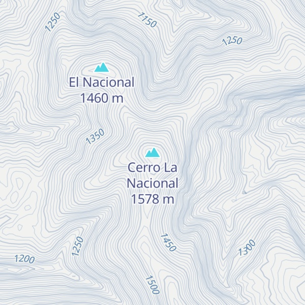Map of Cerro La Nacional