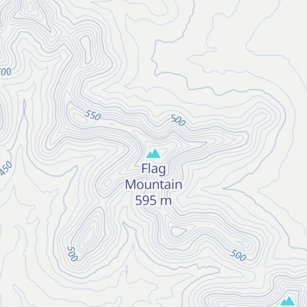 Map of Flag Mountain