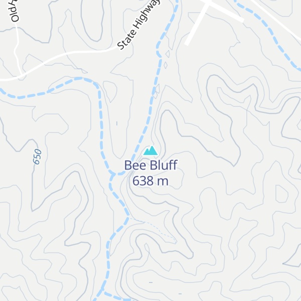 Map of Bee Bluff