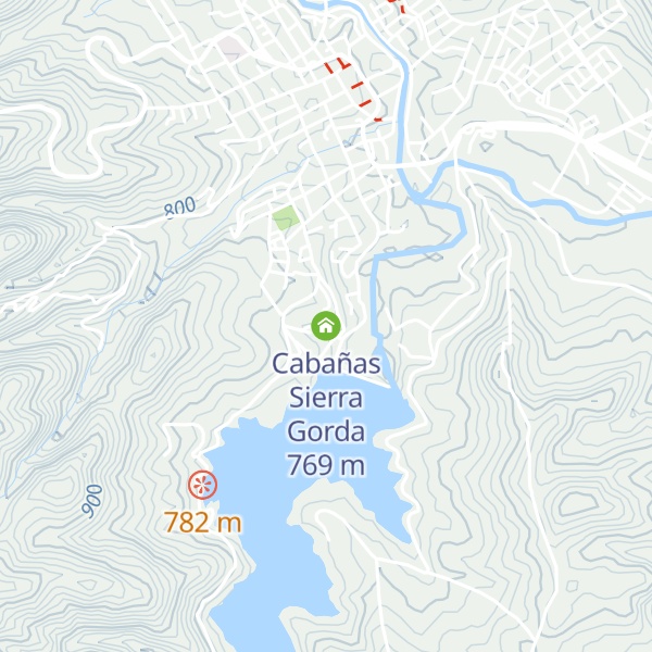 Map of Cabañas Sierra Gorda