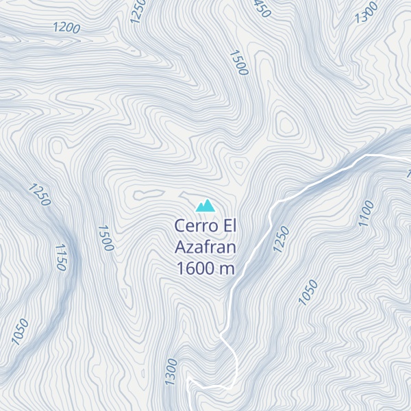 Map of Cerro El Azafran