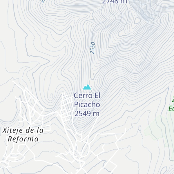 Map of Cerro El Picacho