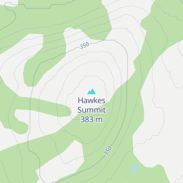 Map of Hawkes Summit