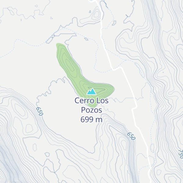 Map of Cerro Los Pozos