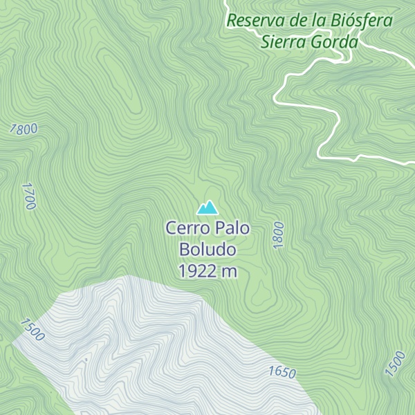 Map of Cerro Palo Boludo
