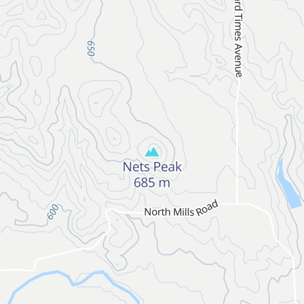 Map of Nets Peak