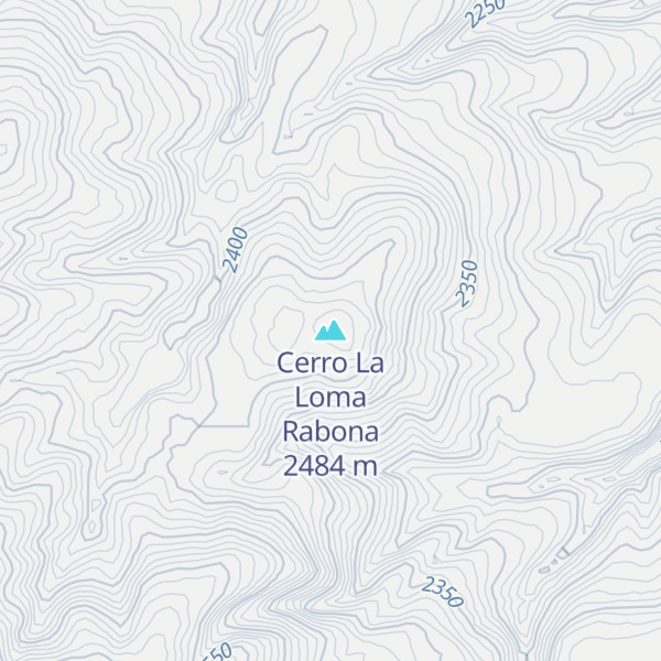 Map of Cerro La Loma Rabona