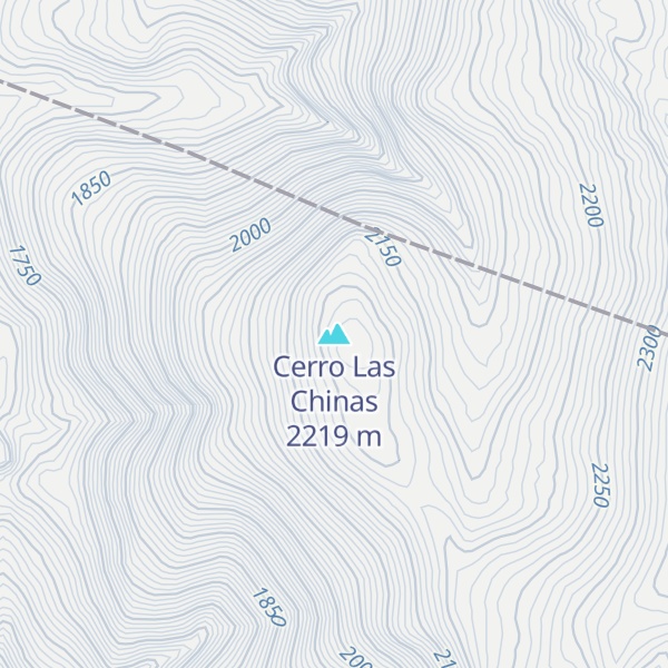 Map of Cerro Las Chinas