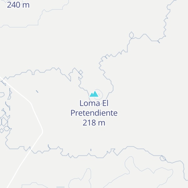 Map of Loma El Pretendiente