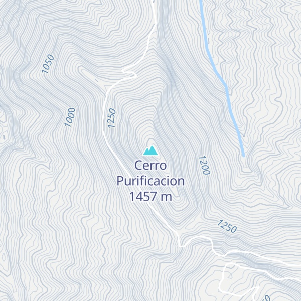 Map of Cerro Purificacion