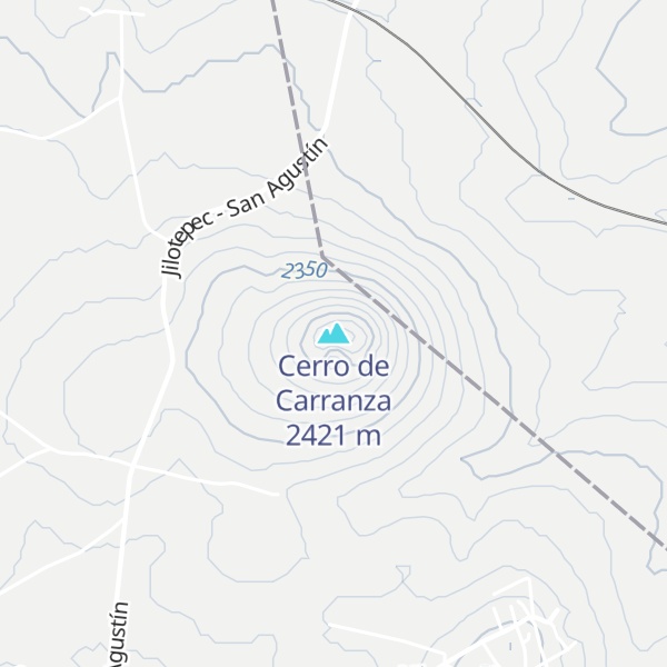 Map of Cerro de Carranza