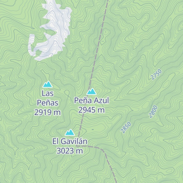 Map of Peña Azul