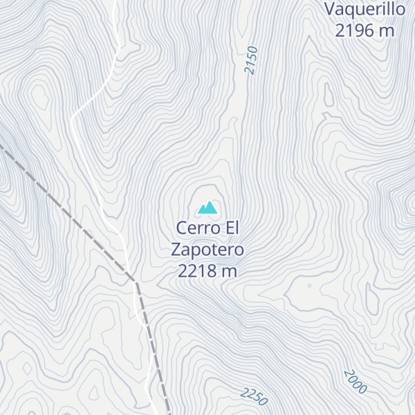 Map of Cerro El Zapotero
