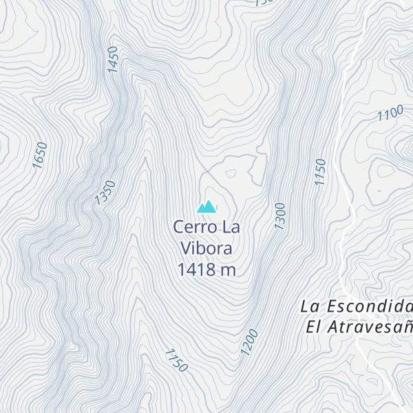 Map of Cerro La Vibora