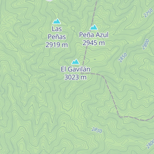 Map of Cerro Xische