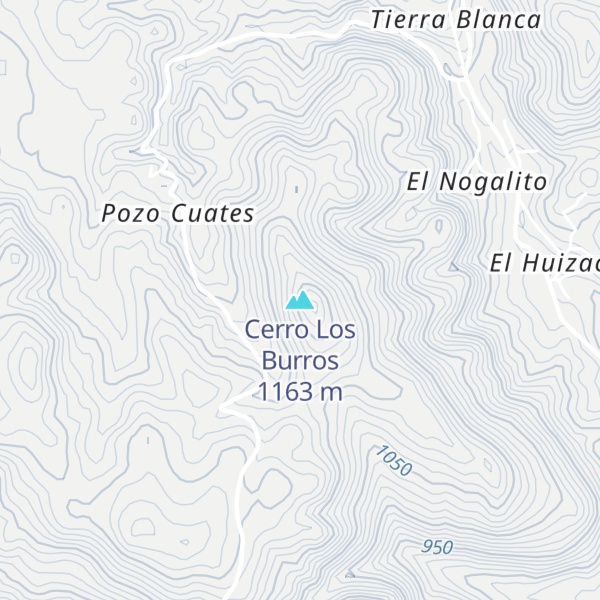 Map of Cerro Los Burros