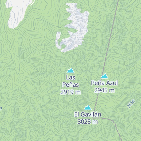 Map of Las Peñas