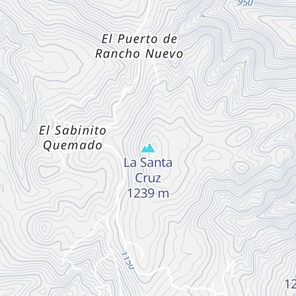 Map of La Santa Cruz