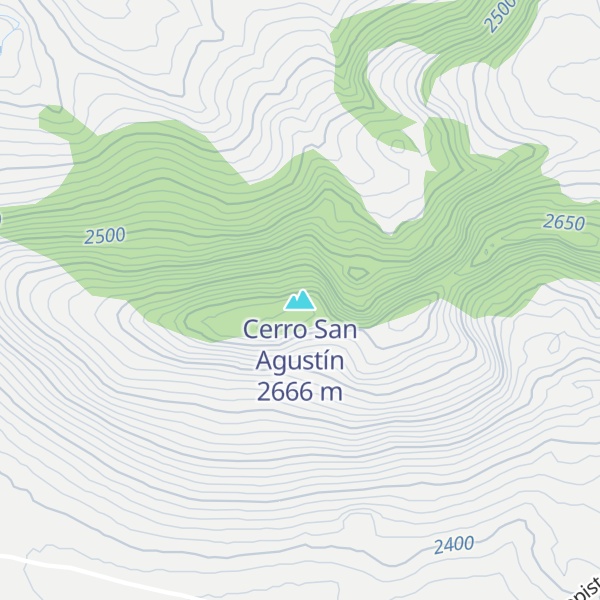 Map of Cerro San Agustín