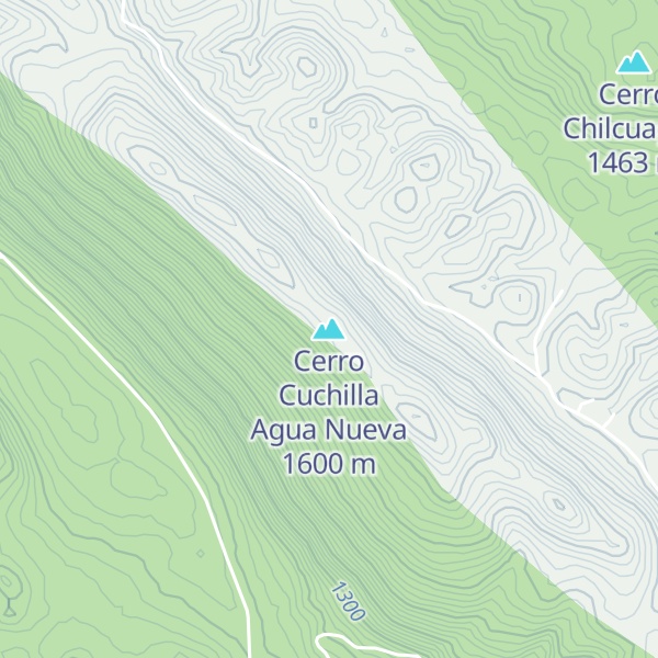 Map of Cerro Cuchilla Agua Nueva