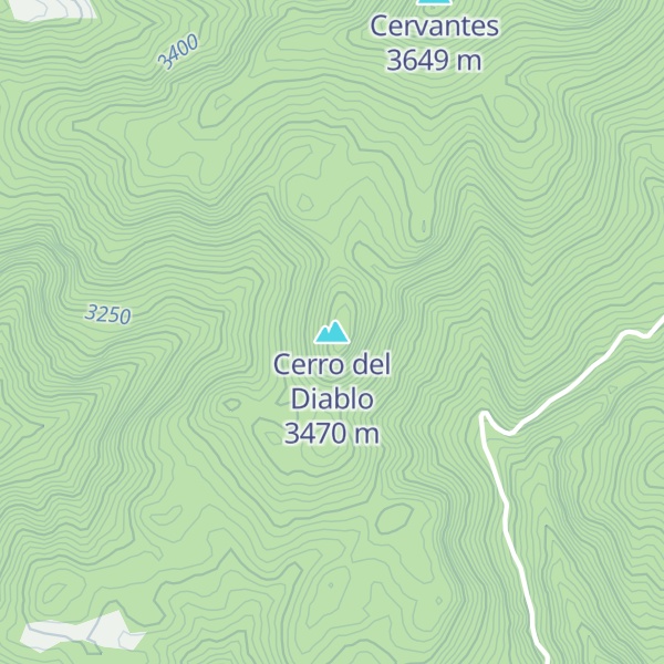 Map of Cerro del Diablo