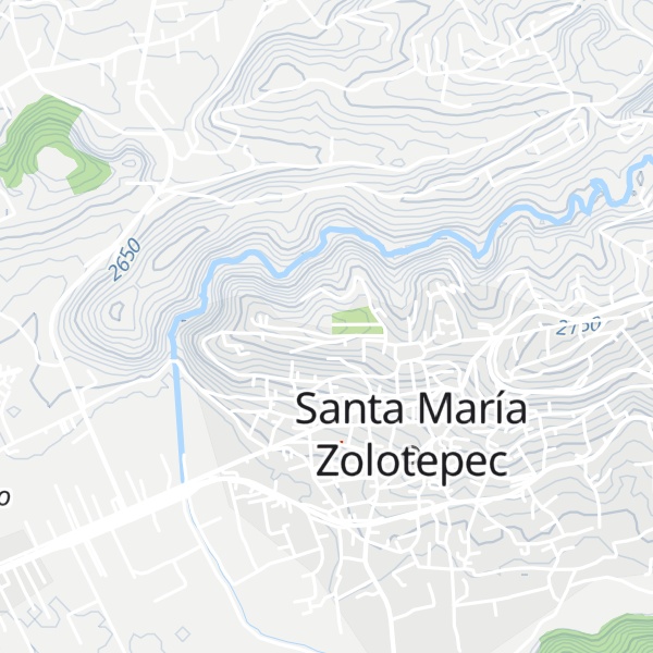 Map of Cerro Zolotepec