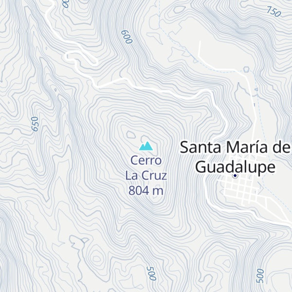 Map of Cerro La Cruz