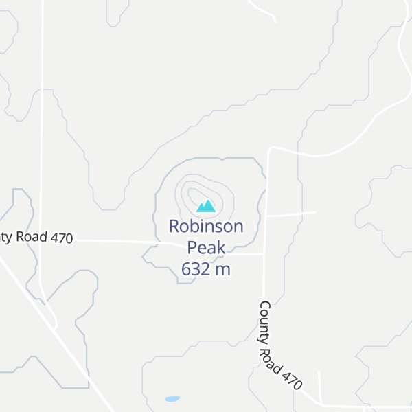 Map of Robinson Peak