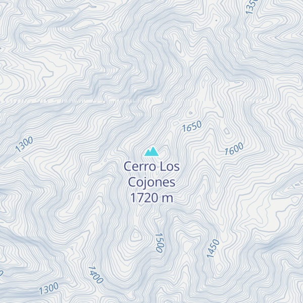 Map of Cerro Los Cojones