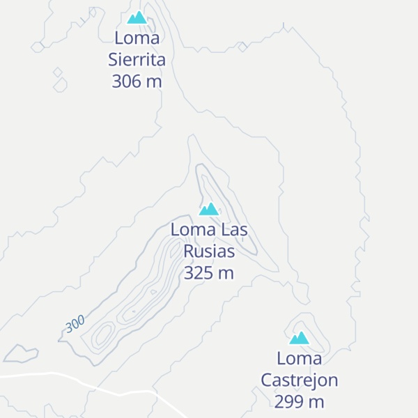 Map of Loma Las Rusias