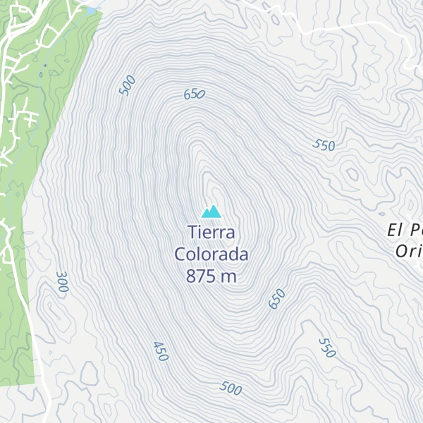 Map of Tierra Colorada