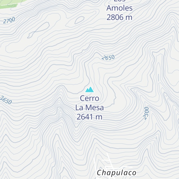 Map of Cerro La Mesa