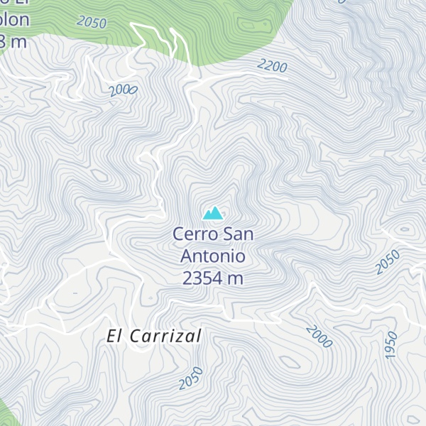 Map of Cerro San Antonio