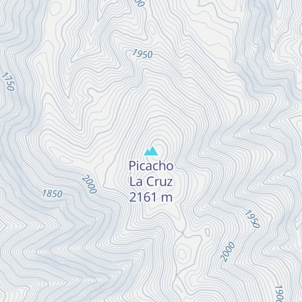 Map of Picacho La Cruz