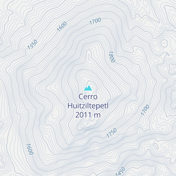 Map of Cerro Huitziltepetl
