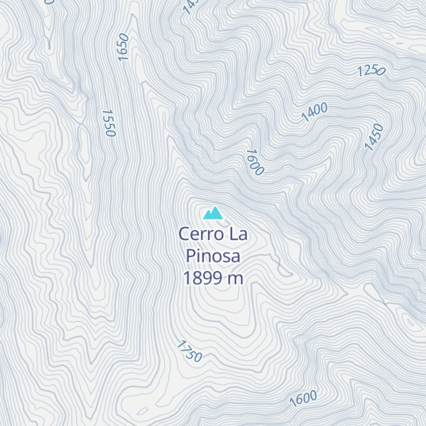 Map of Cerro La Pinosa