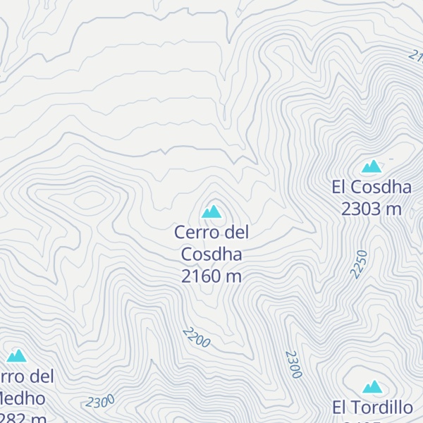 Map of Cerro del Cosdha