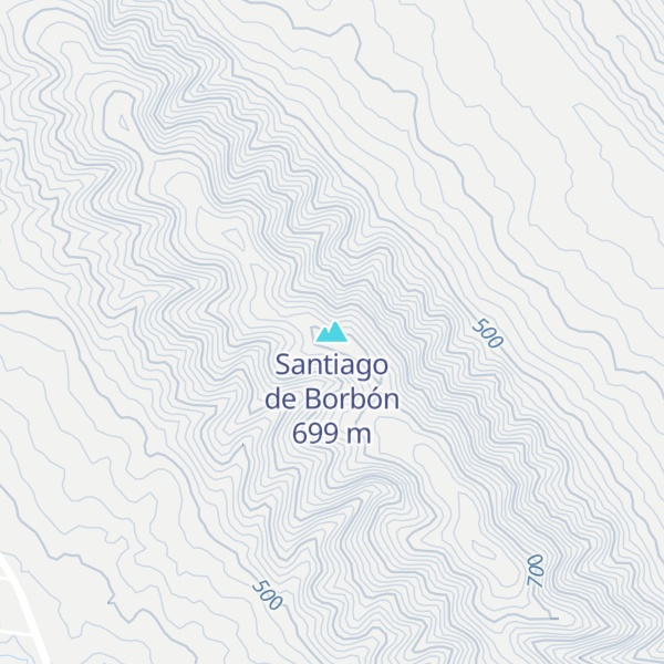 Map of Santiago de Borbón
