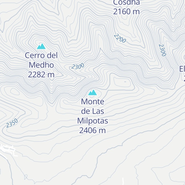 Map of Monte de Las Milpotas