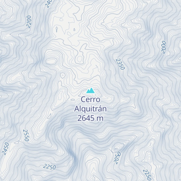 Map of Cerro Alquitrán