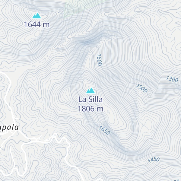 Map of La Silla