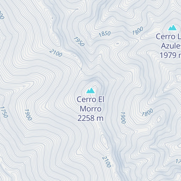 Map of Cerro El Morro